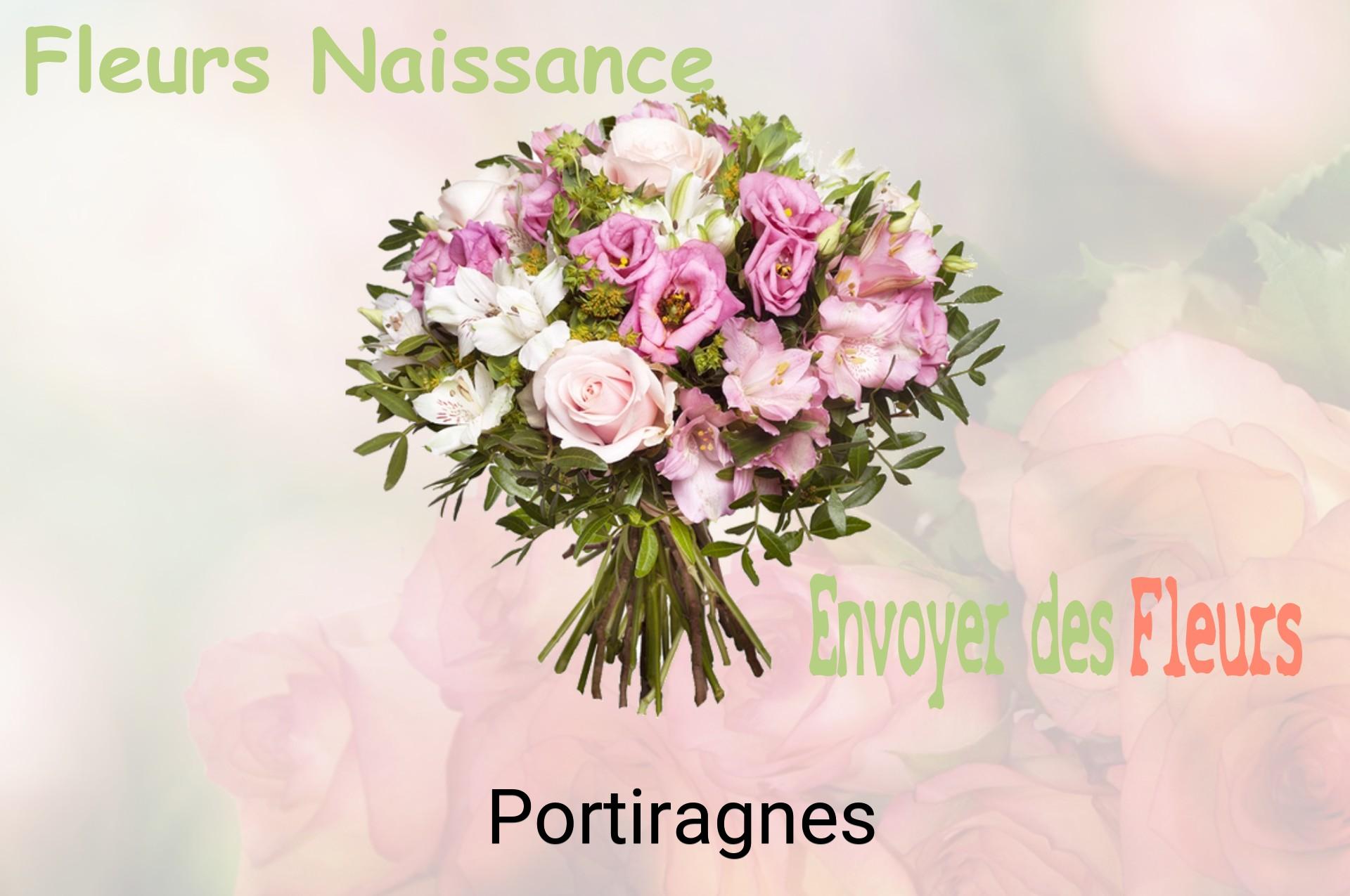Bouquet de fleurs de naissance livré à Portiragnes